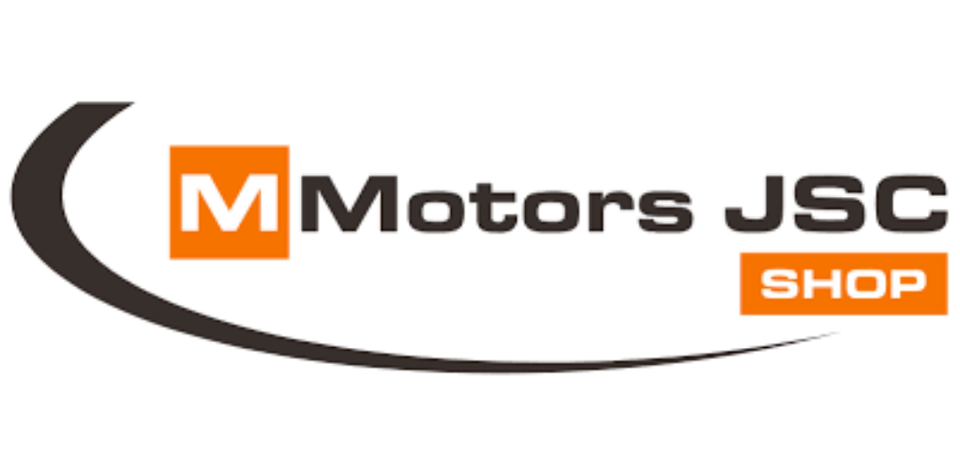 Logo de MMotors JSC, proposant des ventilateurs domestiques et de conduits.