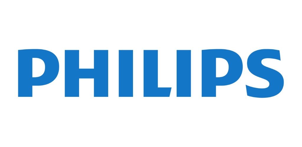 Логото на Philips, представящо марката, фокусирана върху водата и аудиото.