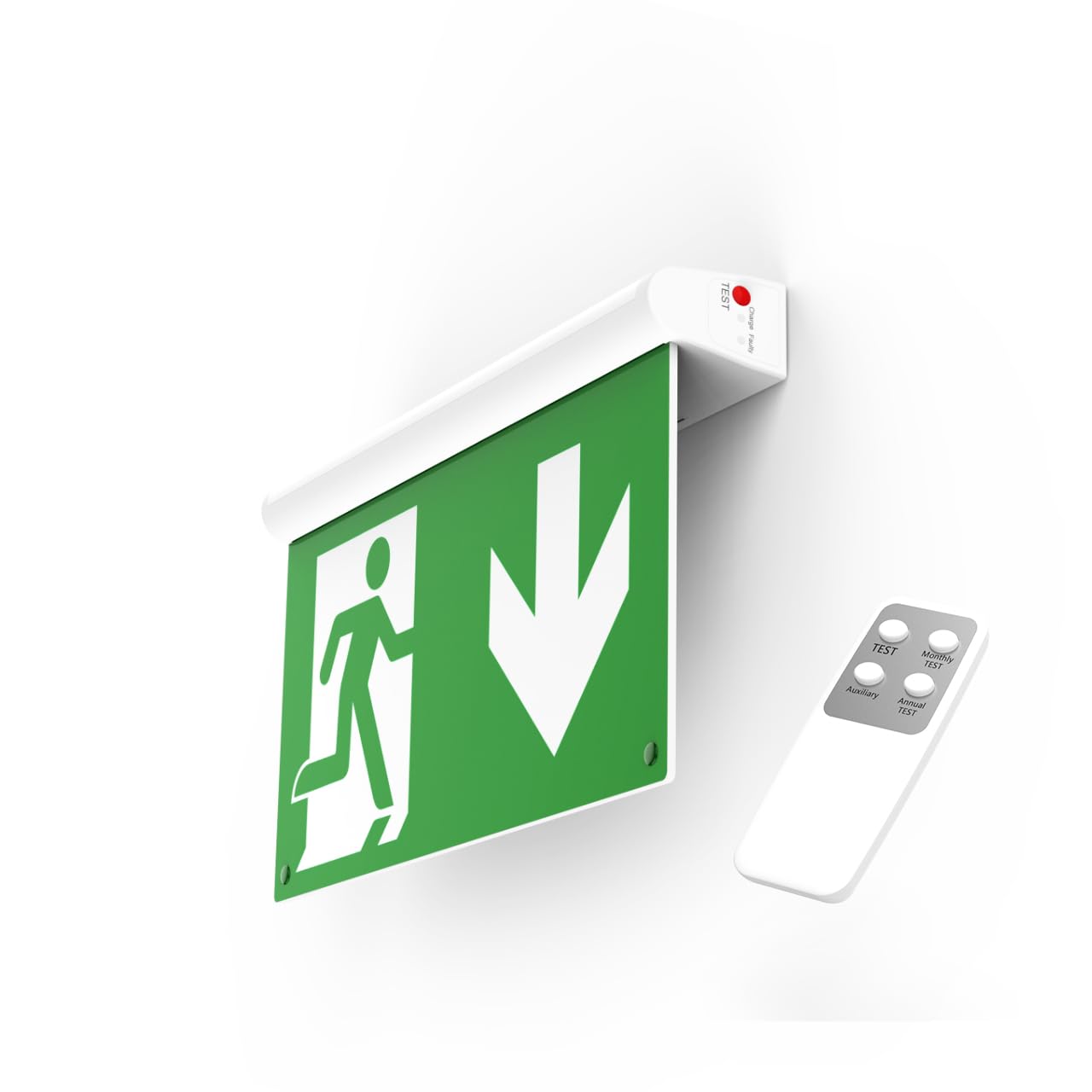 VGTECH LED Permanente Noodverlichting Noodlamp Exit Nooduitgang Vluchtwegverlichting Noodlicht Vluchtweg EXIT IP42 Draaibaar