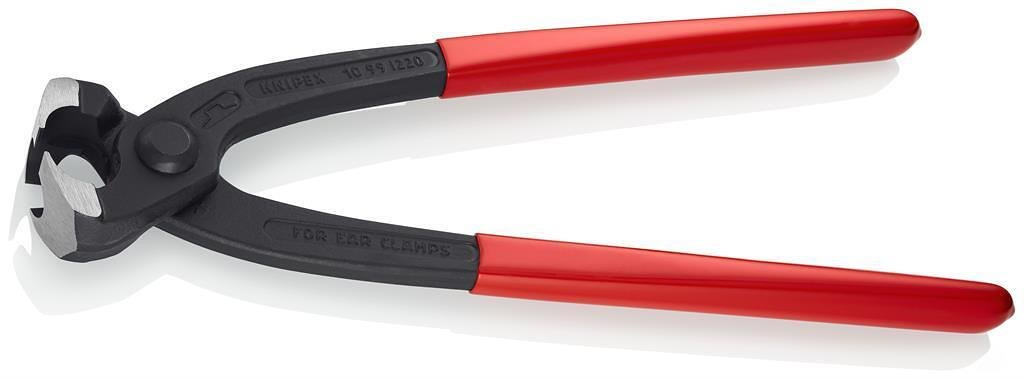 Клещи за скоби, червена ръкохватка 220мм, Knipex - K1099I220