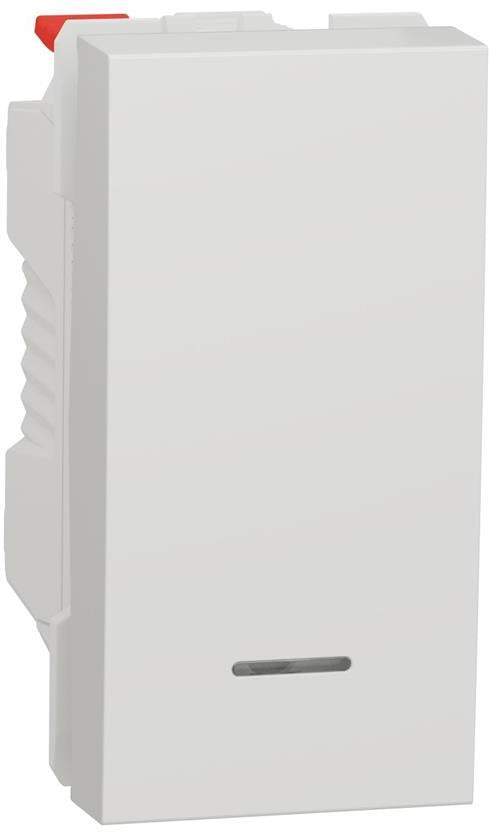 Бутон с индикатор 1 мод. цвят Бял Unica SE, SCHNEIDER ELECTRIC, NU310618N
