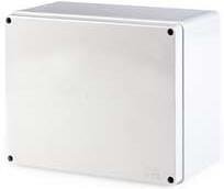 Кутия 240х190х125мм IP56, UV, плътни стени, затваряне с винт, серия Scabox Scame-686.408