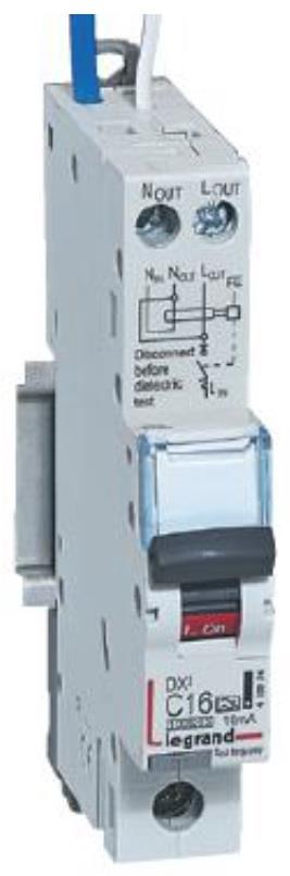 ДТЗ комбинирана DX3 1P 16A крива C 10mA тип A 10kA 1 мод. Legrand, LEGRAND НИСКО НАПРЕЖЕНИЕ, 418974