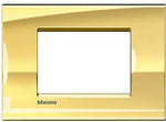 Рамка 3 мод. метална правоъгълна Ice gold LL Bticino /до изчерпване/, BTICINO, LNA4803OA