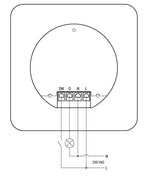 Пулт за управление със Smart реле 1х On/Off 5A изисква неутрала черен Shelly Wall Display - 262597