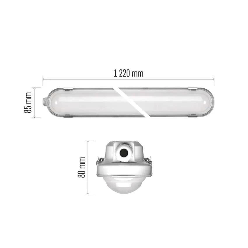 Осветително тяло LED Damp Proof 35W 4000K 5600lm 120° 50000h IP66 1.2m MISTY EMOS
