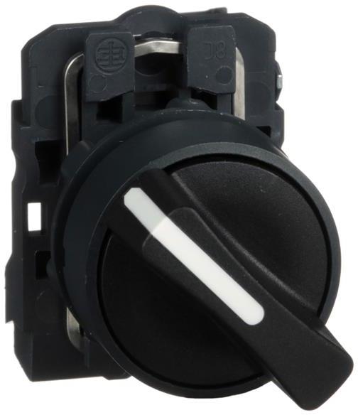 Превключвател черен 1-2 1NO Ø22mm XB5 SE, SCHNEIDER ELECTRIC НИСКО НАПРЕЖЕНИЕ, XB5AD21