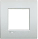 Рамка 2 мод. метална Pearl white AIR LL Bticino, BTICINO, LNC4802PR
