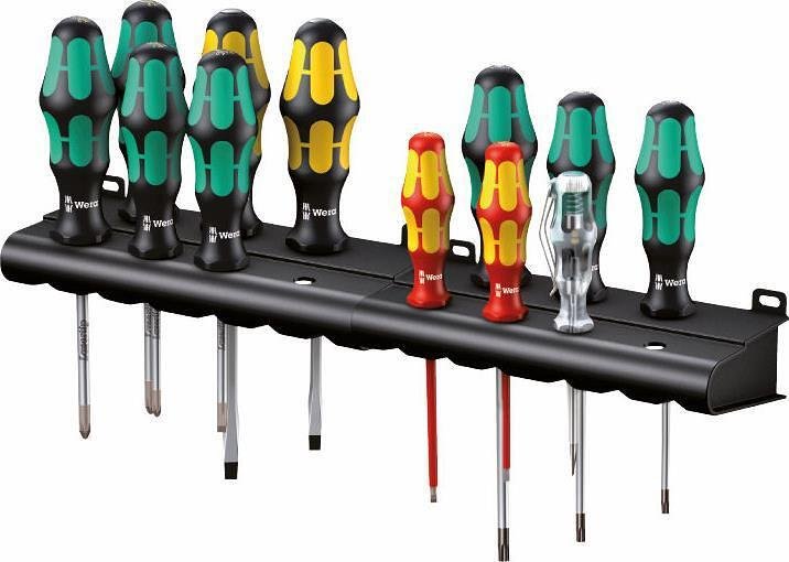 Комплект отвертки, 5x шлиц, 1x PH, 2x PZ, 3x TX и фазомер, XXL 2 Kraftform Plus Wera - W051011