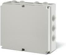 Кутия 380х300х120мм IP55, UV, кабелни мембрани 12х48мм, затваряне с винт, серия Scabox Scame-685.010