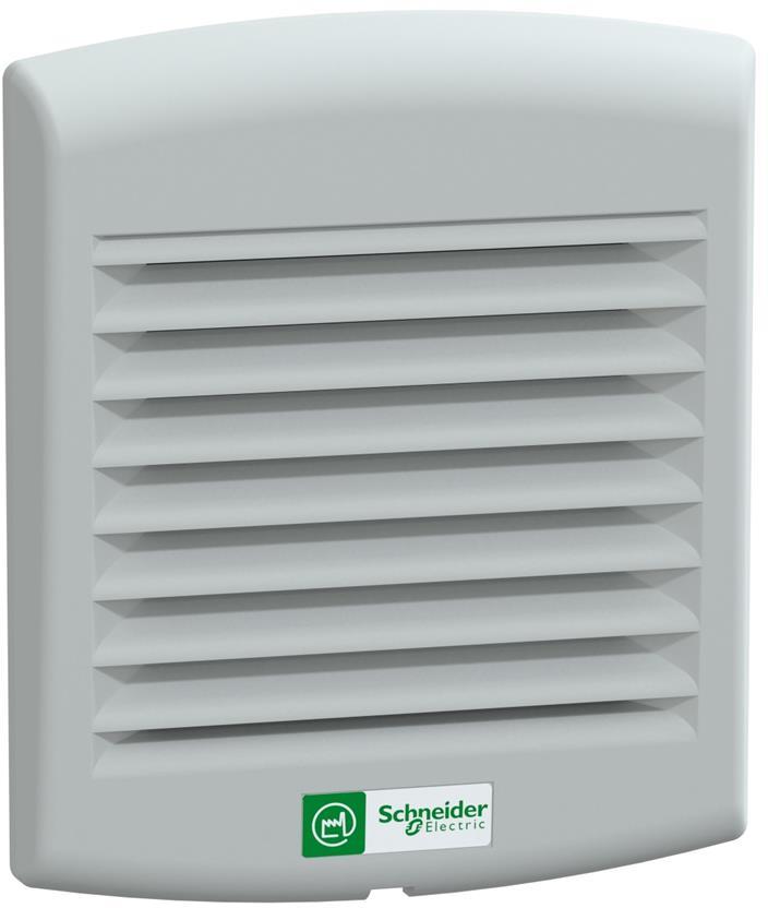 Вентилатор 38m3 / h 230V с отвор 92x92mm с жалузи и филтър G2 IP54 ClimaSys CV SE, SCHNEIDER ELECTRIC НИСКО НАПРЕЖЕНИЕ, NSYCVF38M230PF