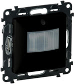 Датчик за движение PIR, 120°, обхват 8m @ h=1.2m, LED ≤ 500W, изисква неутрала, цвят черен Valena Life Legrand, LEGRAND, 756373A