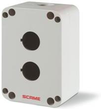 Празна кутия IP65 два отвора ф22мм серия TOP 22 Scame, SCAME, 590.PR02K