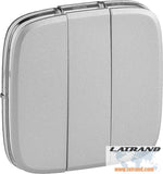 Лицев панел за троен ключ цвят Алуминий Valena Allure Legrand - 755037