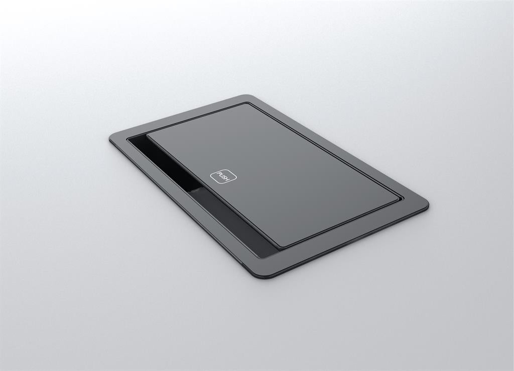 Модул FlipUpPush 3M с 3х Шуко, цвят Черен, Digitel, DIGITEL, DT11043