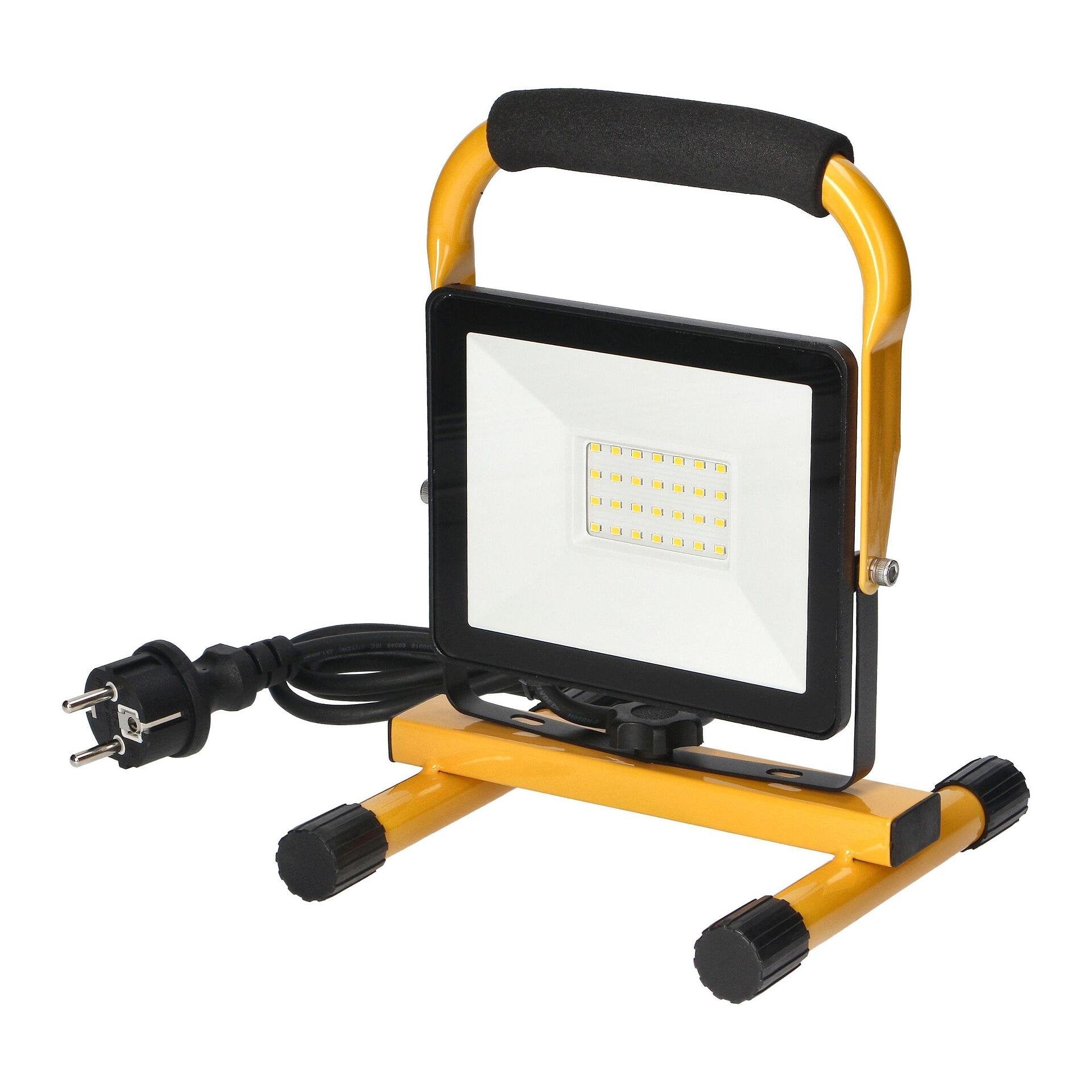 Преносим LED прожектор CAVO 30W, на стойка, 2100 lm, IP44, 4000K, с 1,5 m кабел - FLP-4, VIRONE