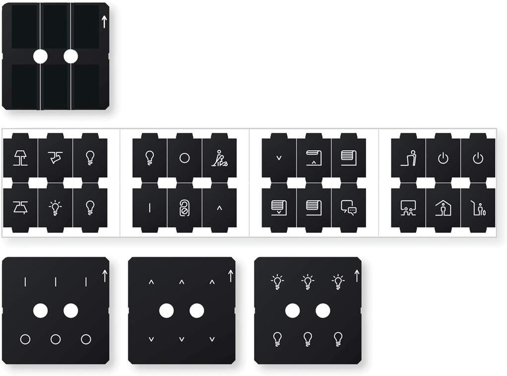Комплект символи за Push-button Pro T KNX System Design Merten SE, MTN6270-0011