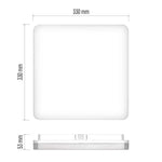 Плафон LED SQ330 24W 4000K 2400lm 120° 30000h IP54 TORI EMOS