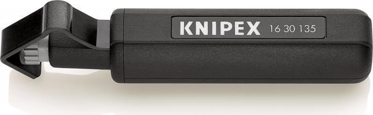 Кабелен нож, за изолация Ø6-29мм, черна ръкохватка 135мм, с фиксатор, Knipex - K1630135SB