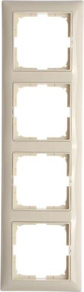 Рамка 4х цвят КРЕМ Basic 55 ABB /до изчерпване/, ЛИКВИДАЦИЯ, 2CKA001725A1487