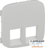 Лицев панел за двойна 2xRJ45/RJ11 розетка цвят Бял Valena Allure Legrand - 755425
