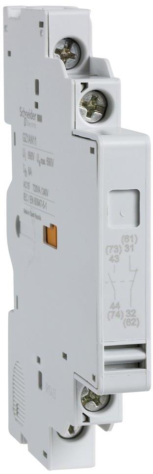 Блок помощни контакти EasyPact TVS 1NO-1NC страничен монтаж SE, SCHNEIDER ELECTRIC НИСКО НАПРЕЖЕНИЕ, GZ1AN11