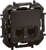 Розетка RJ11+RJ45 cat.6 UTP цвят Черен Niloe New Legrand, LEGRAND, NP492BK
