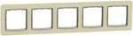 Рамка 5х цвят Пясък Sedna SE, SCHNEIDER ELECTRIC, SDD392805
