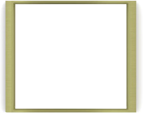 Рамка 1х 80x80 Flank FF Metal Brass EKINEX, EK-FLQ-GBB