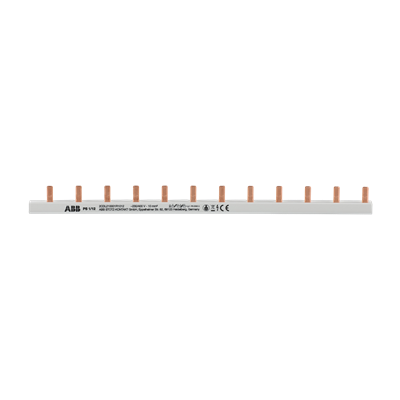 Захранващ гребен PS1 1P 10мм2 63A 12 прекъсвача L ABB, 2CDL210001R1012