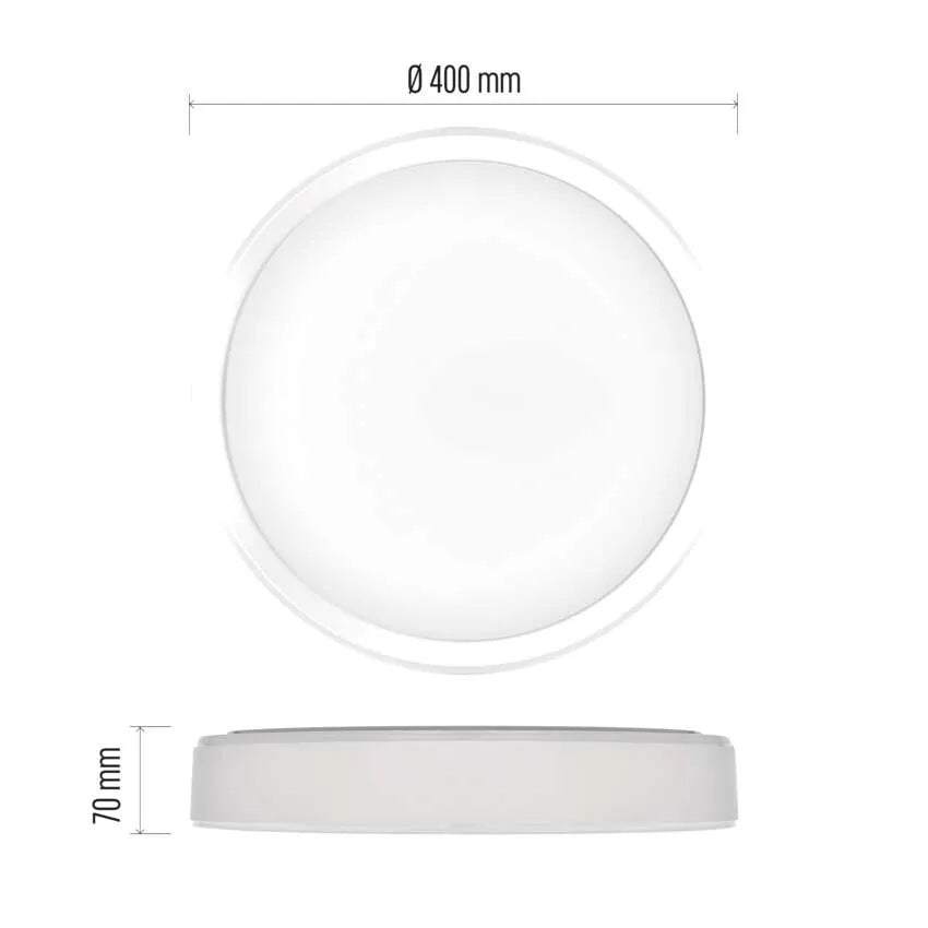 Плафон LED DN400 30W CCT 1800lm 115° димируем с ДУ 30000h IP20 ILVI EMOS, ZM5168