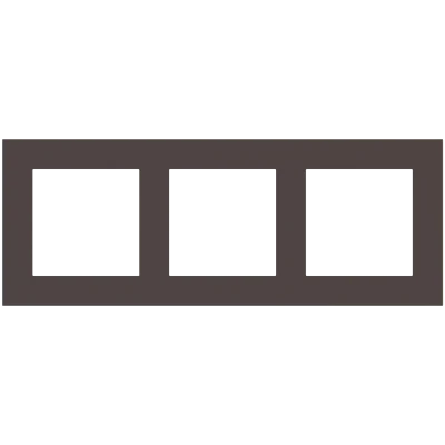 Рамка 3х 55x55 Deep FF/Linea71/20Venti Fenix Cocoa Orinoco EKINEX, EK-D3P-FCC
