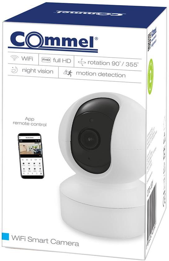 IP Камера 2MP куполна PT 4mm IR-5m двупосочно аудио IP40 Wi-Fi Commel IoT, COMMEL, C270-101