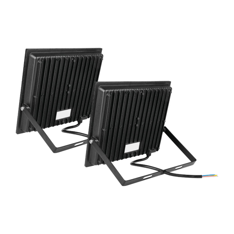 Професионален LED Строителен Прожектор 2x50W със Стойка | 10 000 lm | IP65 | Телескопичен Трипод 1.77 m | Неутрална Светлина 4500K