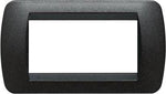 Рамка 4 мод. Black graphite LL International Bticino, BTICINO, L4804GFN