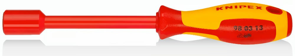 Отвертка за гайки 13, VDE 1000V жълто-червена ръкохватка 237мм, Knipex, KNIPEX, K980313