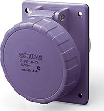 Промишлен панелен контакт 3P 16A 20-25V 70X87мм 50Hz IP67 Scame, SCAME, 435.1619