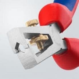 Клещи заголващи универсални, жило Ø5-10мм, синьо-червена ръкохватка 160мм, Knipex - K1112160