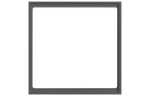 Рамка 1х 80x80 Form FF Metal Carbon EKINEX, EK-FOQ-GBU