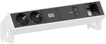 Модул DESK 2 с 2х Шуко и USB тип C Power Delivery 100W и 1х празен модул,, цвят Бял, Bachmann, BACHMANN, BM0023756