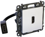 Розетка HDMI с кабел 15см цвят алуминий Valena Life Legrand, LEGRAND, 753375