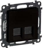 Розетка 2xRJ45 cat.6 UTP цвят черен Valena Life Legrand, LEGRAND, 756343