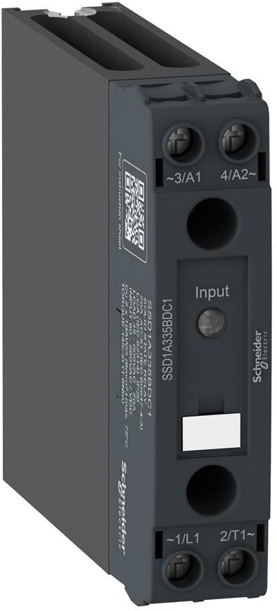 Реле твърдотелно SSD 4...32 VDC, 20A, изход 48...600 VAC, DIN монтаж SE, SCHNEIDER ELECTRIC НИСКО НАПРЕЖЕНИЕ, SSD1A320BDC1
