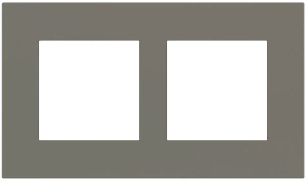 Рамка 2х 55x55 Surface Linea71/20Venti Fenix Grey London EKINEX, EK-S2P-FGL