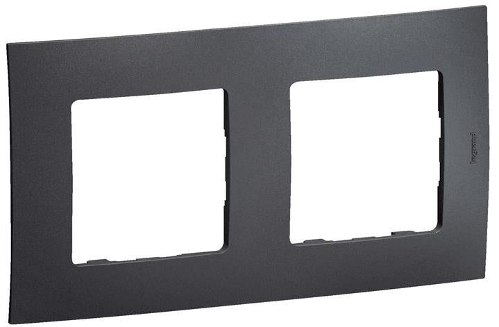 Рамка 2х цвят Тъмно сив Niloe New Legrand, LEGRAND, NP112GR