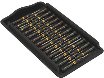 Комплект отвертки, 2x шлиц, 5x PH, 10x TX, 2x PL, 1x mx и 1x за гайки, ESD Big Pack 25 Kraftform Micro Wera, WERA, W134019