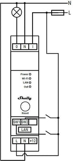 Импулсно Smart реле 1х On/Off 16A с мерител за DIN монтаж Shelly PRO 1PM - 268018