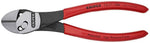 Клещи диагонални резачки усилени TwinForce, червена ръкохватка 180мм, Knipex - K7371180