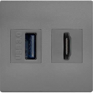 Модул IMP с 1х USB 3.0 и 1х HDMI цвят Сив, ABL, ABL Сърбия, 2T0210UH