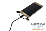 Универсален USB  кабел - USB A, USB C и micro USB, Latrans, usb uni
